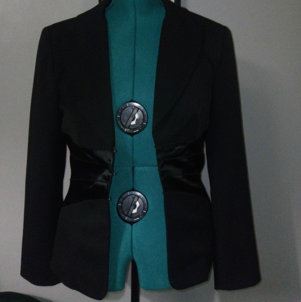 Spiegel Black Tuxedo Hourglass Blazer Sz 8 NWOT - Picture 15 of 16